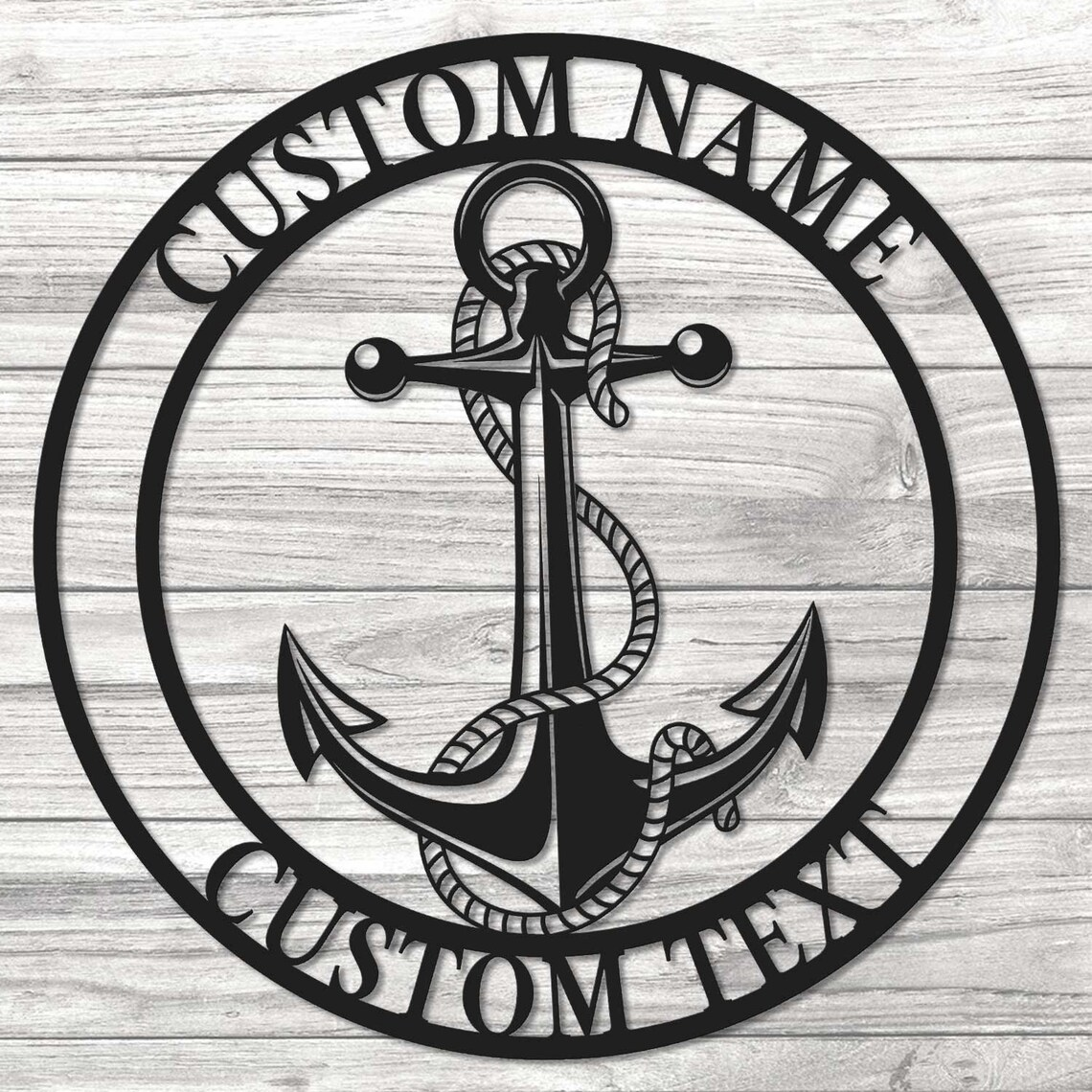 Personalized Anchor Metal Sign