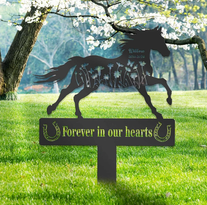 Custom Horse Memorial Sign