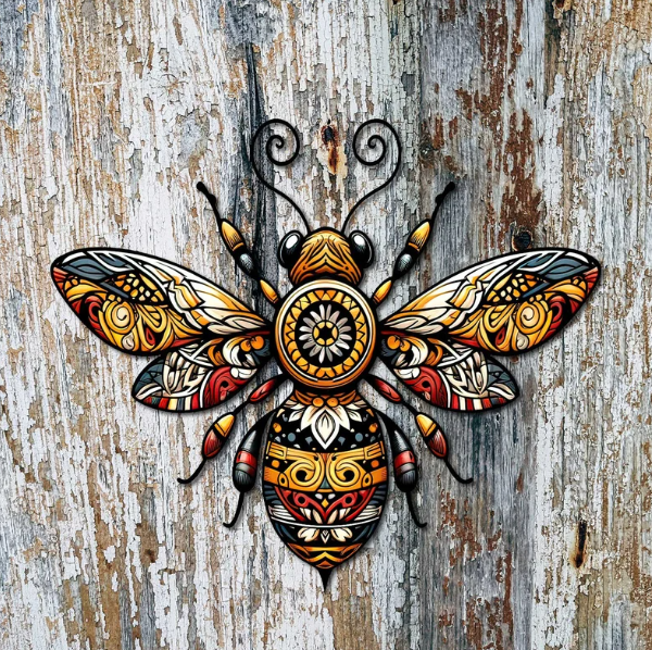 Vintage Bee Garden Sign