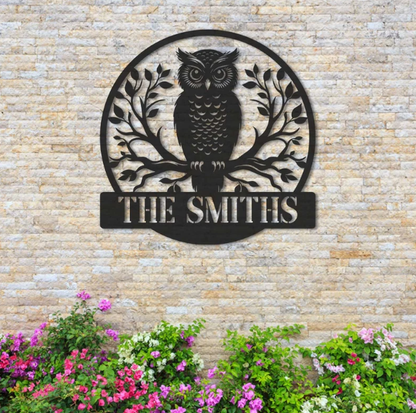 Custom Owl Metal Sign