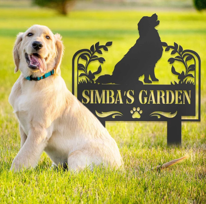 Custom Metal Pet Memorial Garden Sign