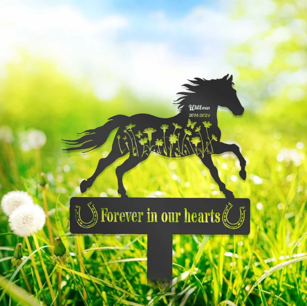 Custom Horse Memorial Sign