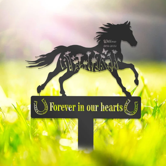 Custom Horse Memorial Sign