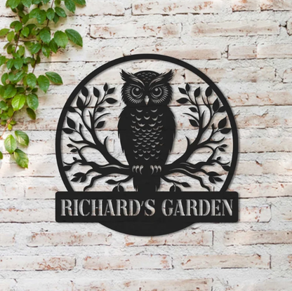 Custom Owl Metal Sign