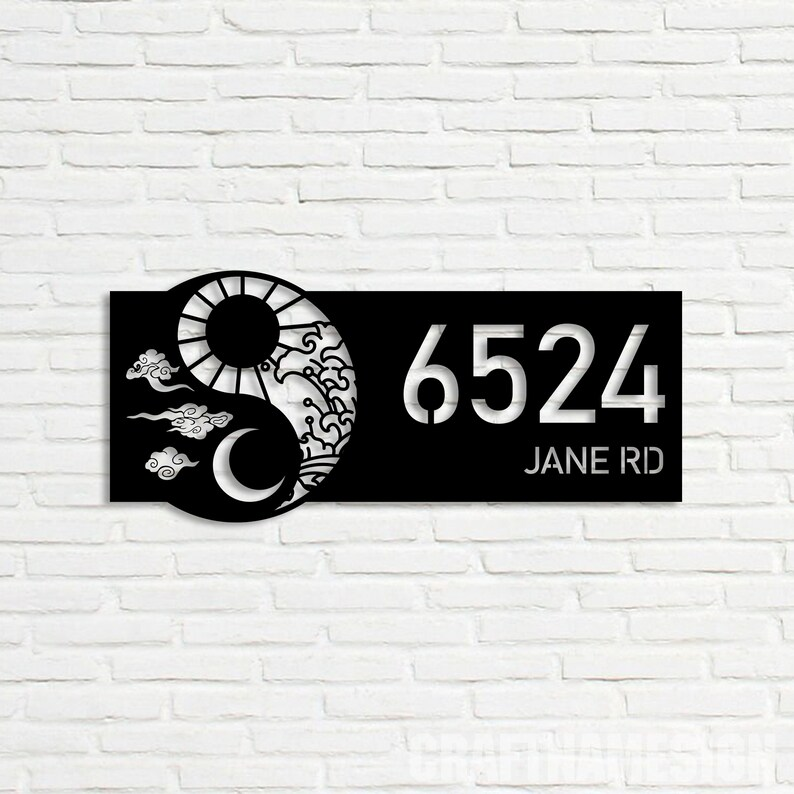 Personalized Metal Address Sign